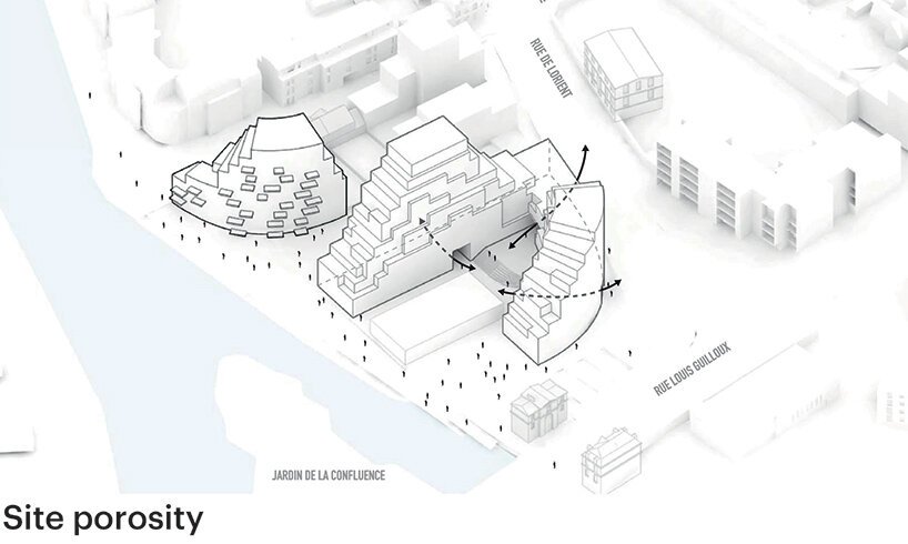 MVRDV 将住宅区塑造为法国雷恩的地质结构 MVRDV 将住宅区塑造为法国雷恩的地质结构