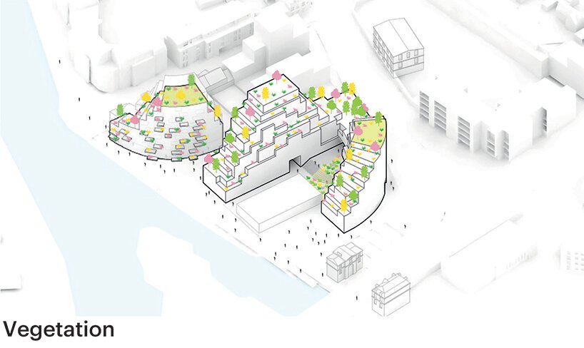 MVRDV 将住宅区塑造为法国雷恩的地质结构 MVRDV 将住宅区塑造为法国雷恩的地质结构