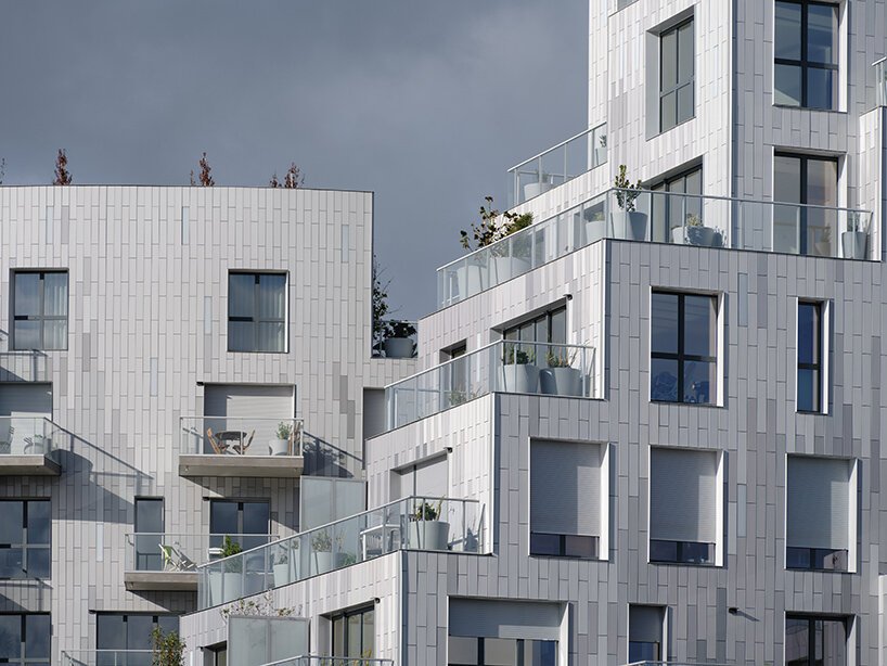 MVRDV 将住宅区塑造为法国雷恩的地质结构 MVRDV 将住宅区塑造为法国雷恩的地质结构