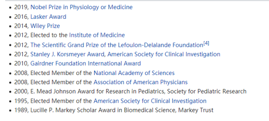 简单介绍 2019 年诺贝尔生理学奖或医学奖的 3 位获得者