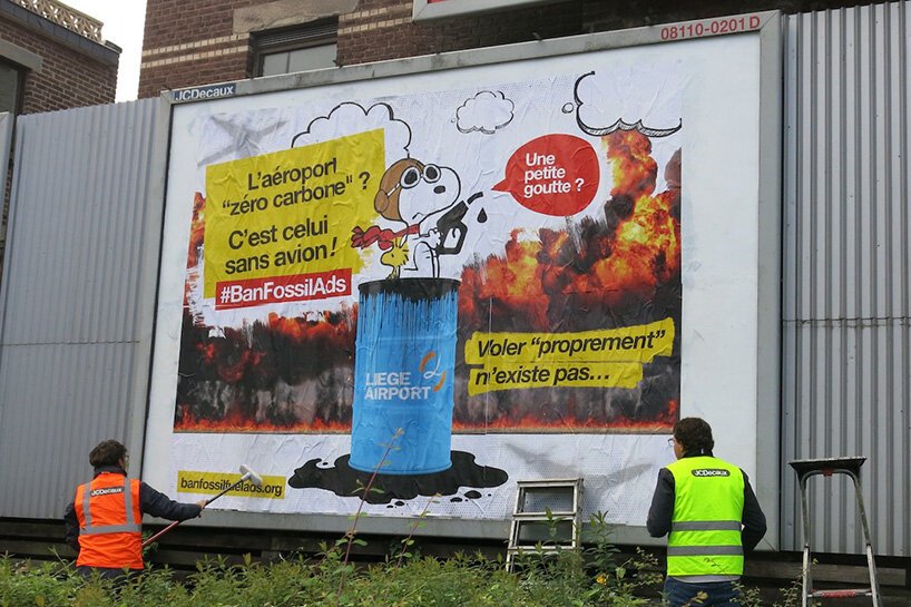 活动人士针对航空公司的气候影响投放严厉广告 活动人士针对航空公司的气候影响投放严厉广告