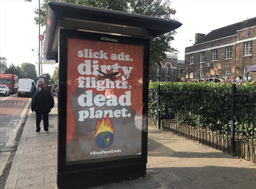 活动人士针对航空公司的气候影响投放严厉广告 活动人士针对航空公司的气候影响投放严厉广告