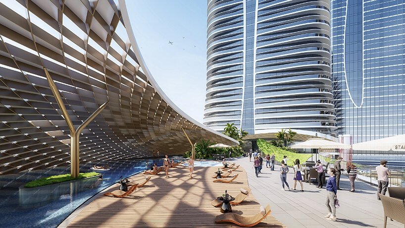 Aedas 设想采用柔软、流畅的几何形状来设计湛江云海大厦 Aedas 设想采用柔软、流畅的几何形状来设计湛江云海大厦