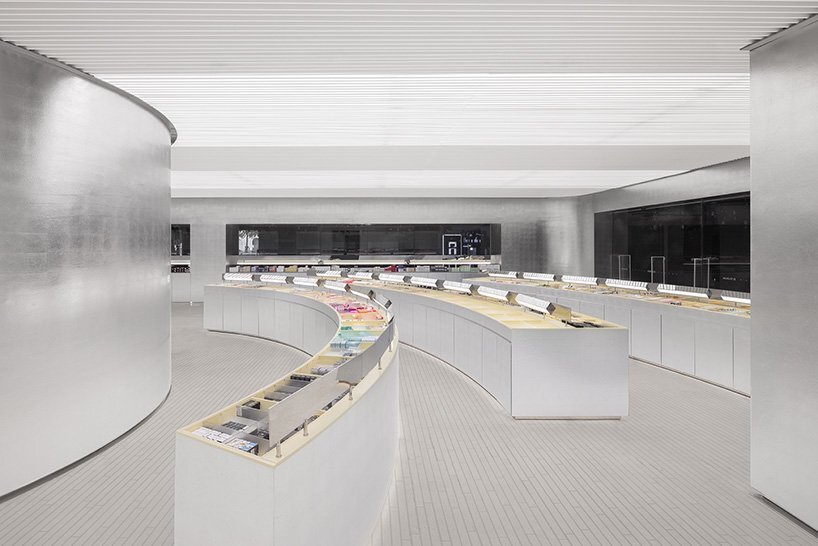 aerospace materials + reflective surfaces complete HAYDON retail space in hangzhou, china