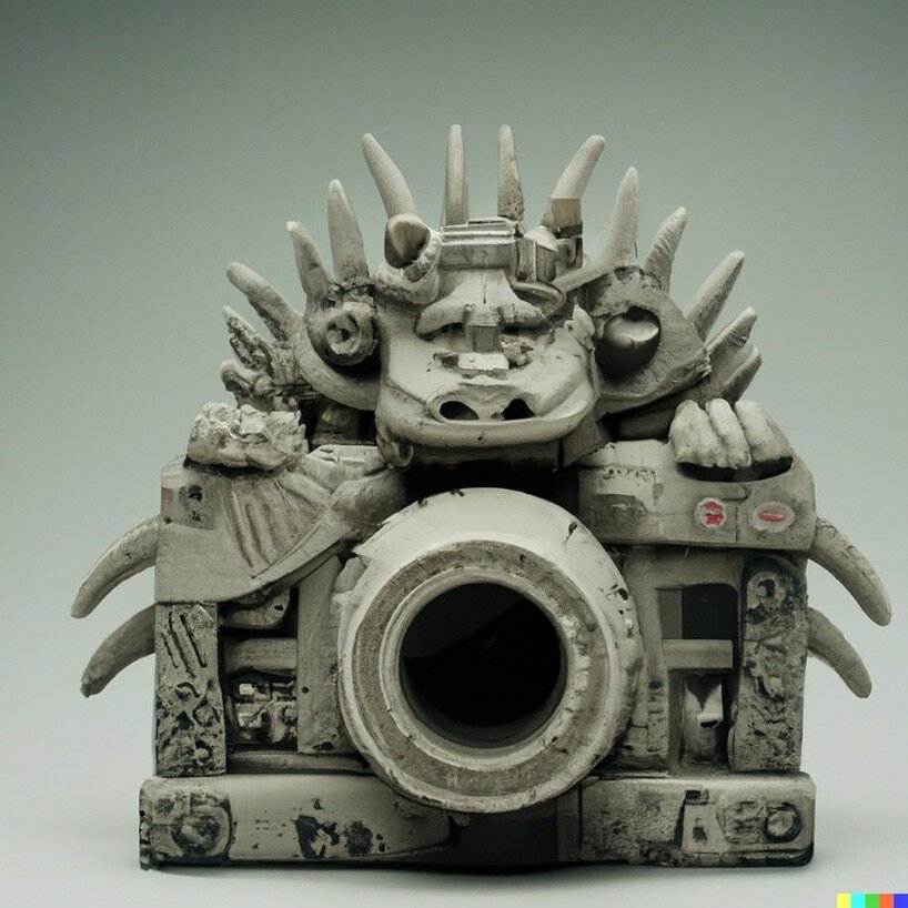 摄影师使用人工智能图像工具将相机设计成不寻常的流行文化混合曲