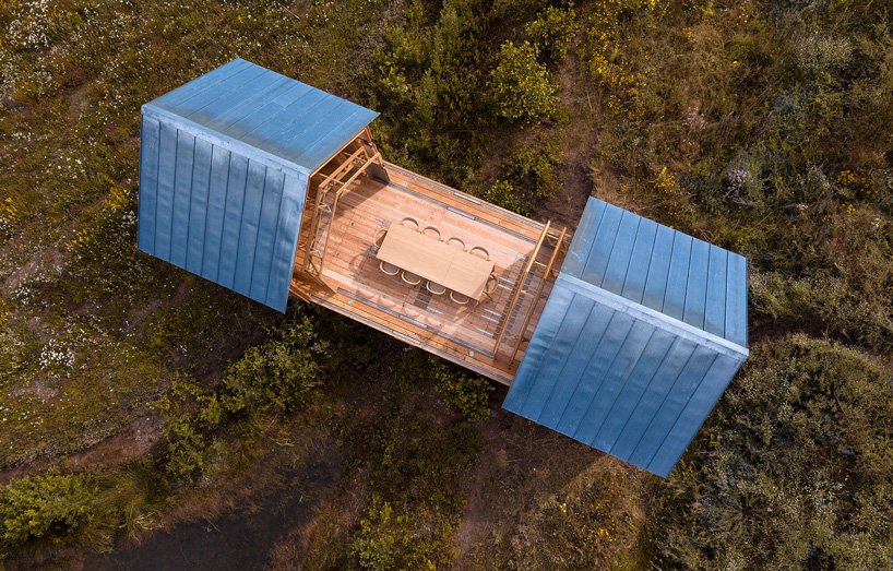 Caspar Schols 设计的 ANNA 小屋可以滑开,向大自然开放 Caspar Schols 设计的 ANNA 小屋可以滑开,向大自然开放