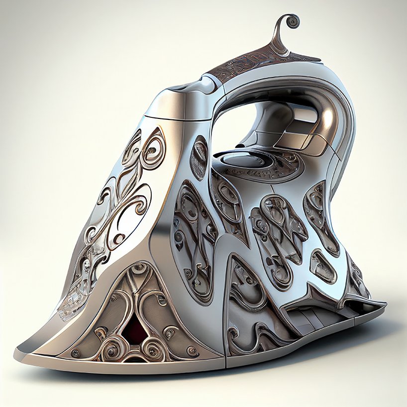 人工智能生成的系列按照高迪的美学重新设计了充满活力的家用电器