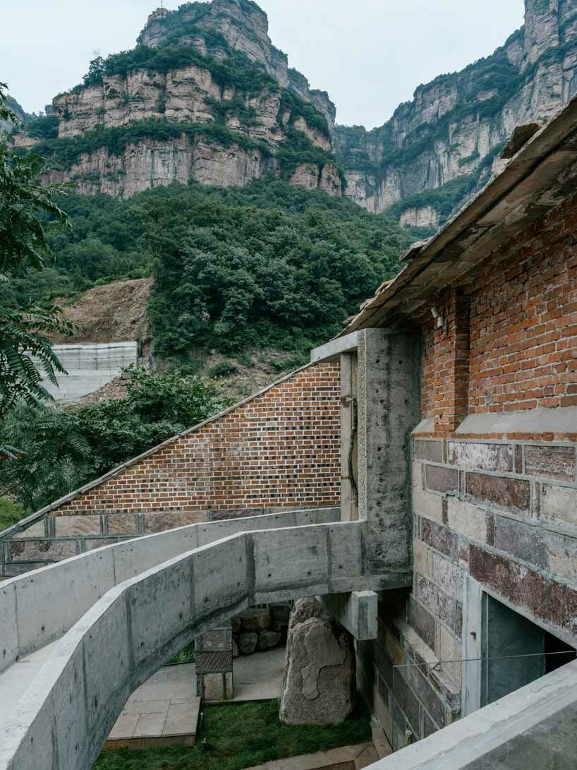 taihang xinyu art museum organically grows out of its rough terrain in rural china