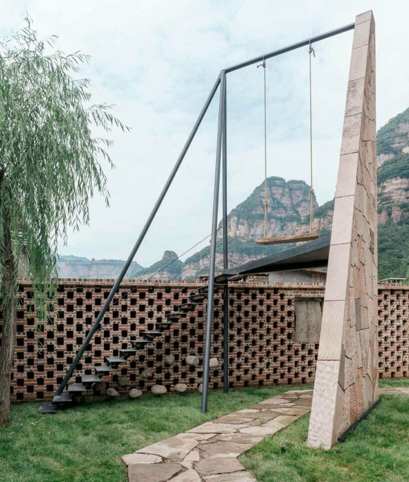 taihang xinyu art museum organically grows out of its rugged topography in rural china