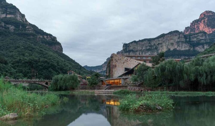 taihang xinyu art museum organically grows out of its rugged topography in rural china