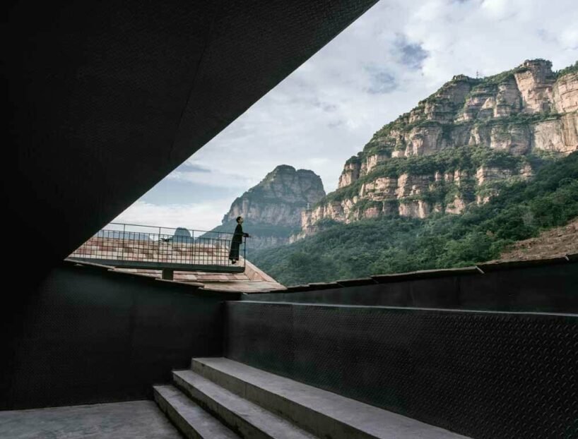taihang xinyu art museum organically grows out of its rugged topography in rural china