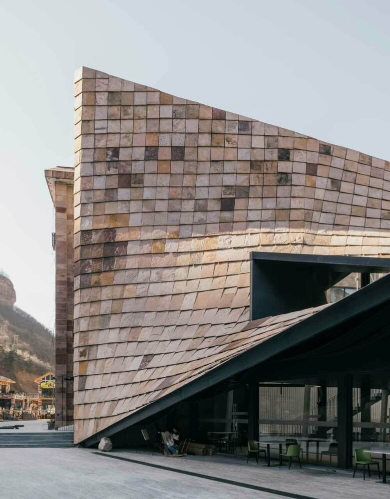 taihang xinyu art museum organically grows out of its rugged topography in rural china