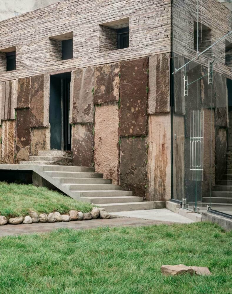 taihang xinyu art museum organically grows out of its rugged topography in rural china