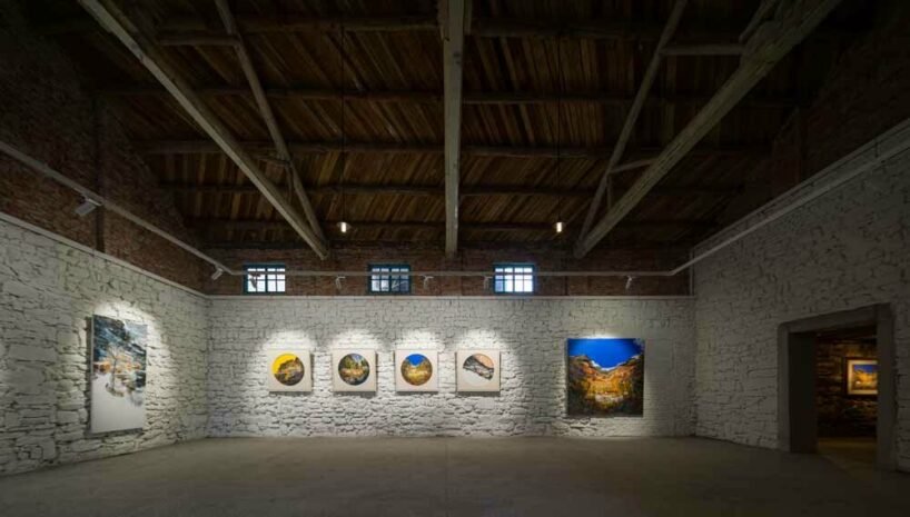 taihang xinyu art museum organically grows out of its rugged topography in rural china