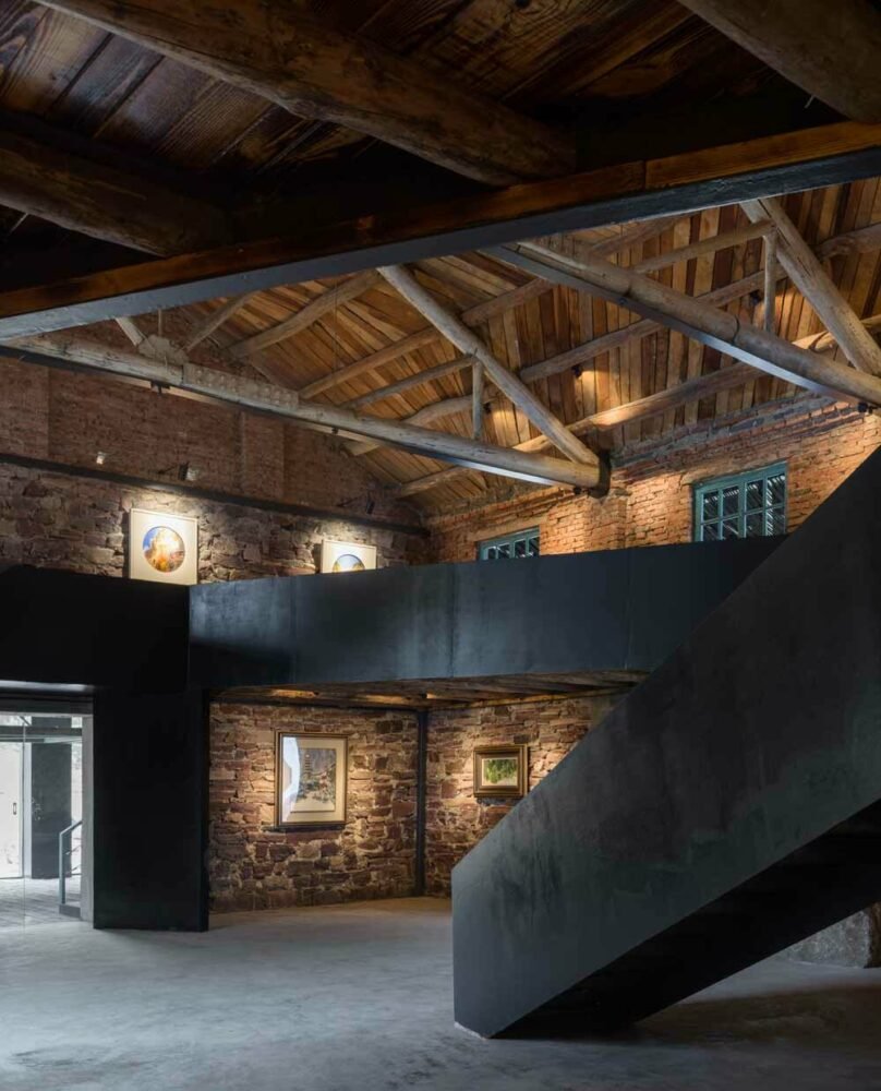 taihang xinyu art museum organically grows out of its rugged topography in rural china