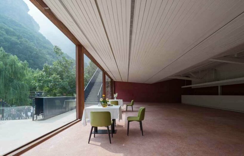 taihang xinyu art museum organically grows out of its rugged topography in rural china