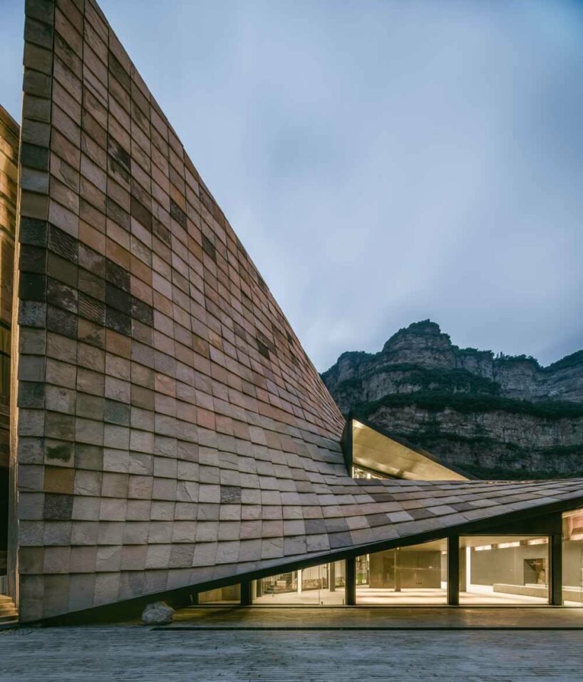 taihang xinyu art museum organically grows out of its rugged topography in rural china