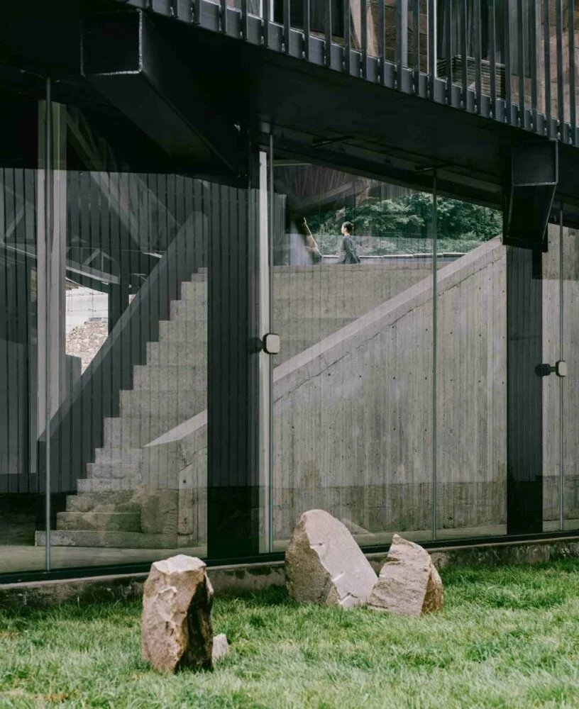 taihang xinyu art museum organically grows out of its rugged topography in rural china
