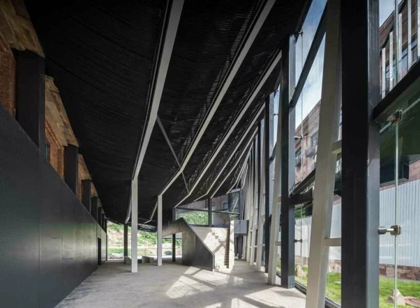 taihang xinyu art museum organically grows out of its rugged topography in rural china