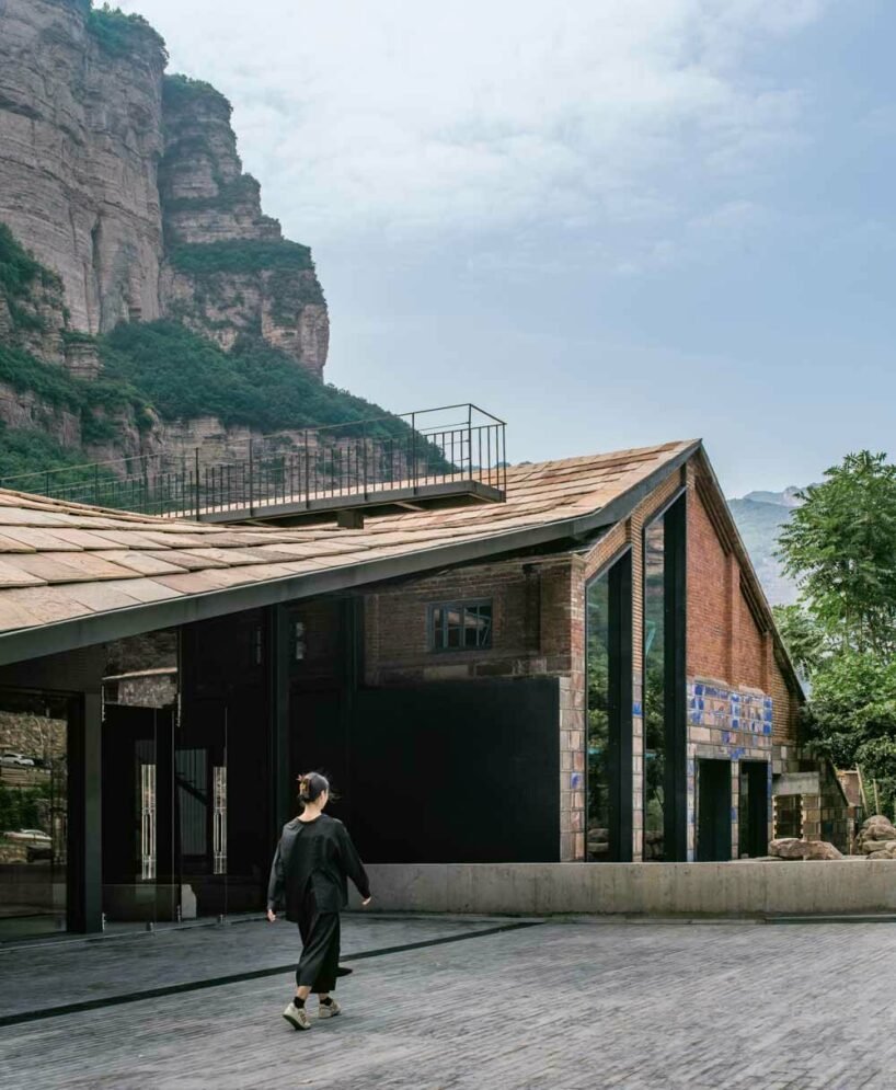 taihang xinyu art museum organically grows out of its rugged topography in rural china