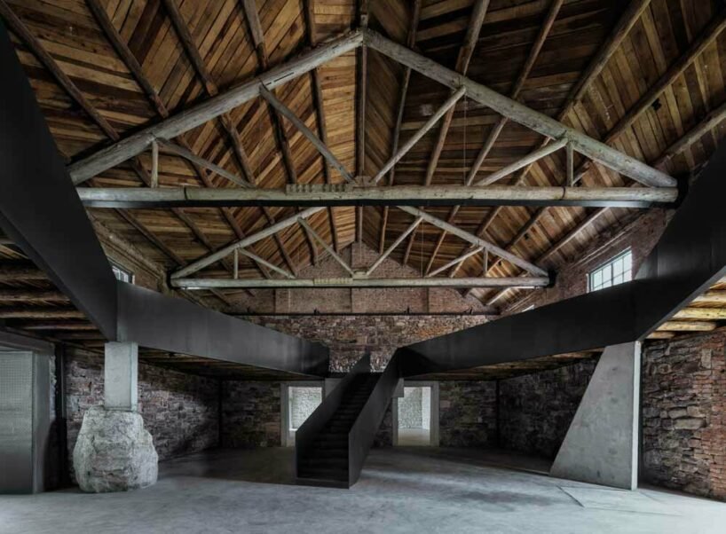 taihang xinyu art museum organically grows out of its rugged topography in rural china