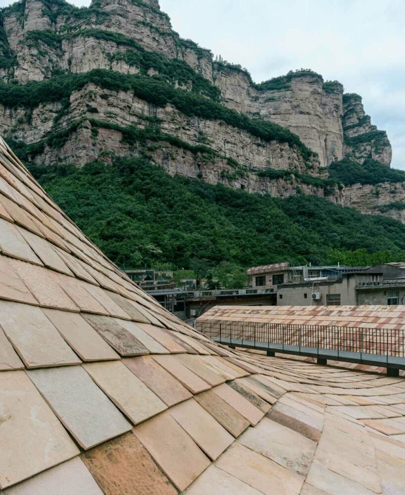 taihang xinyu art museum organically grows out of its rugged topography in rural china