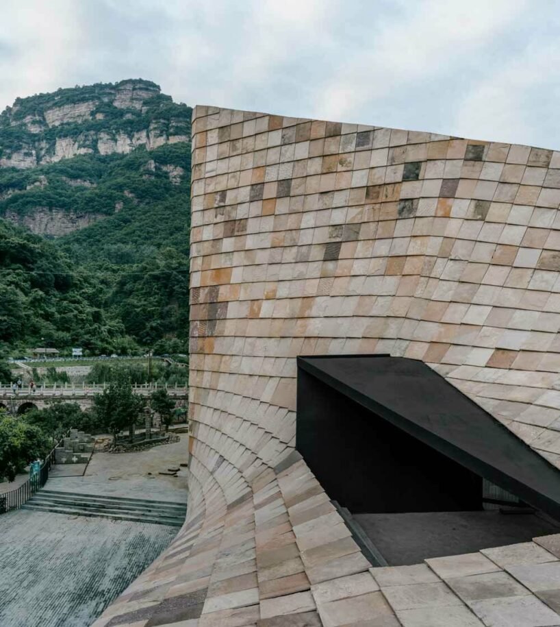 taihang xinyu art museum organically grows out of its rugged topography in rural china