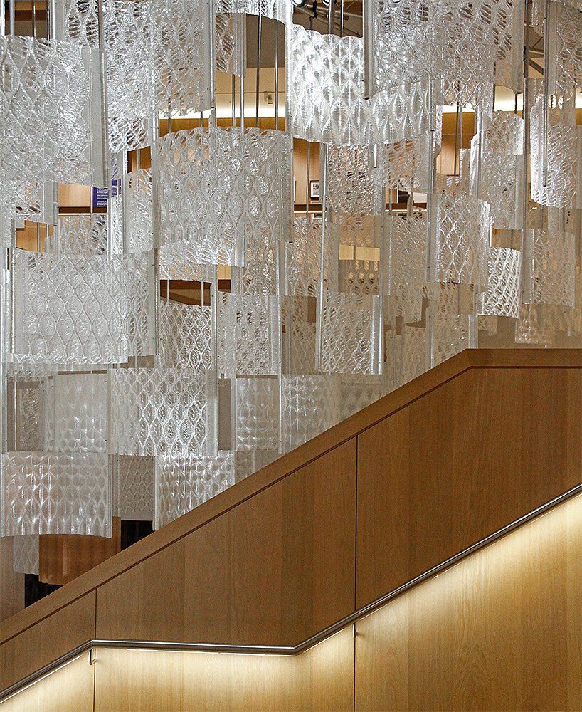 aurora by dassault systèmes & arthur mamou-mani clouds atrium of design museum in london