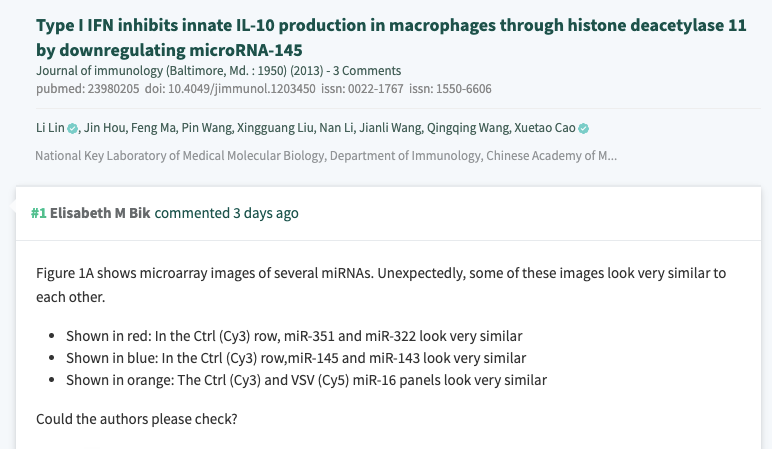 曹雪涛院士今日提供原始图片，已对受质疑的 6 篇论文进行解释