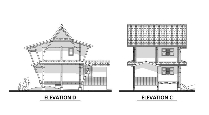 bambuso.id 在印度尼西亚帕隆建造了高跷“竹花园屋”