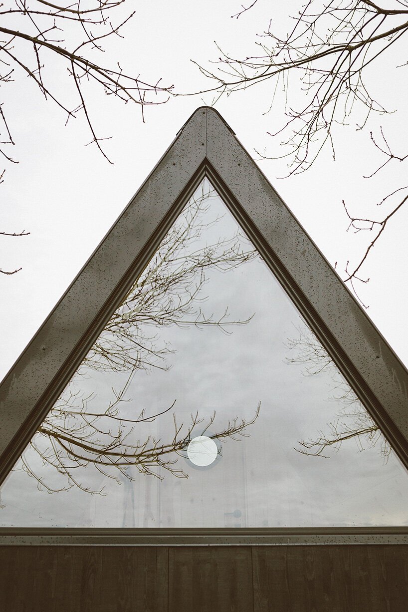 bivvi camp is a portable, modular and sustainably-built A-frame cabin