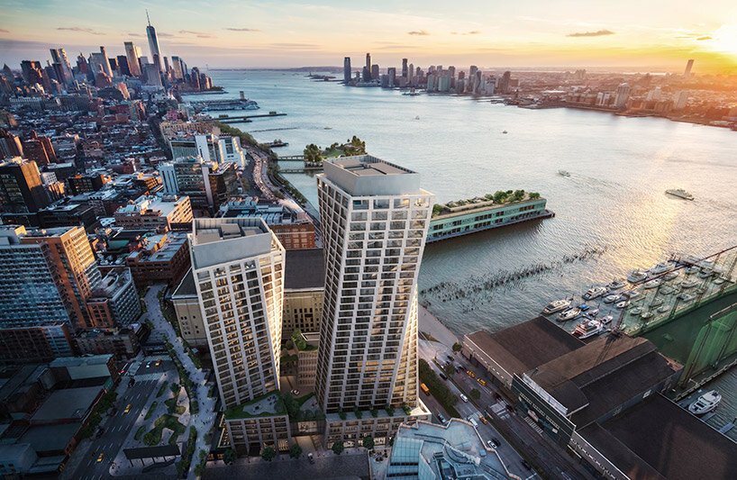 BIG 的“单高线”在纽约落成，为一对扭转塔