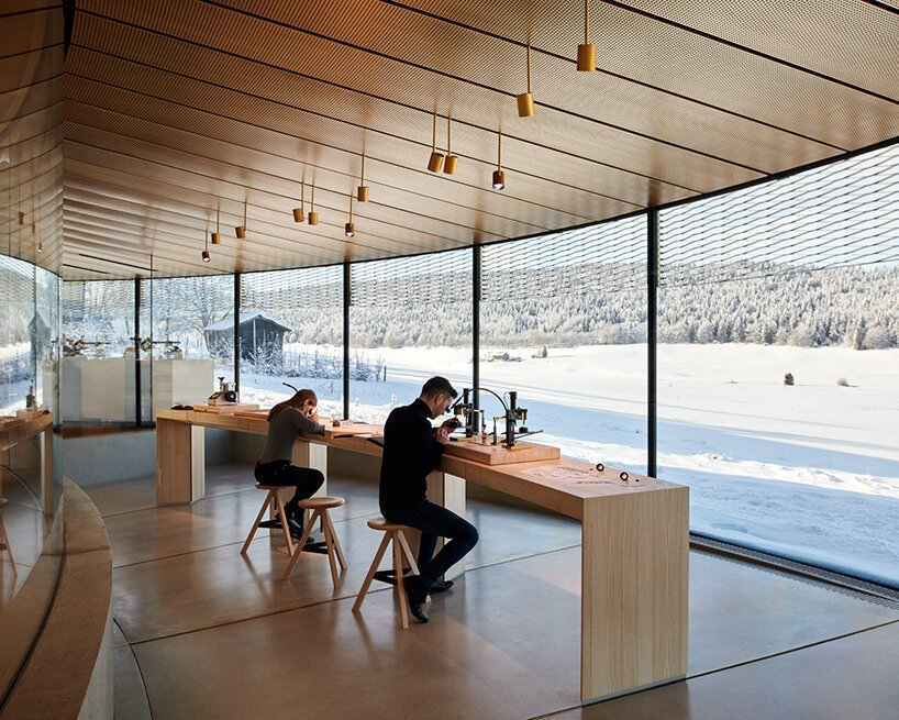 designboom visits audemars piguet watchmakers at spiraling BIG-designed museum