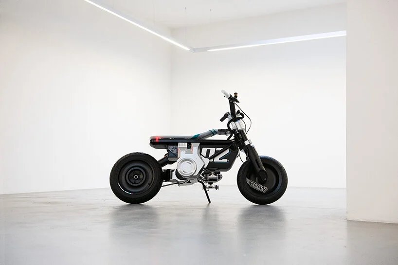 BMW 摩托车在 2021 年 IAA 上首次亮相概念 CE 02 城市电动迷你摩托车