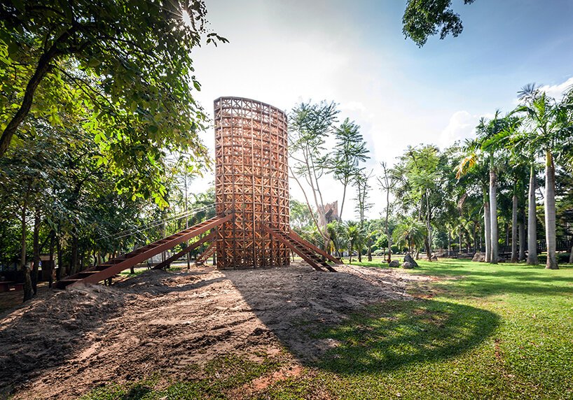 boonserm premthada 改造废弃的木仓，在泰国建造“米塔”