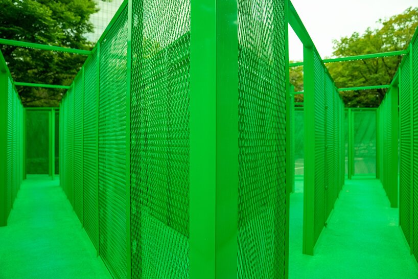 explore bottega veneta’s immersive, green MAZE installation in seoul