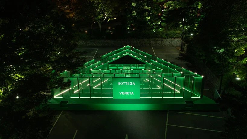 explore bottega veneta’s immersive, green MAZE installation in seoul