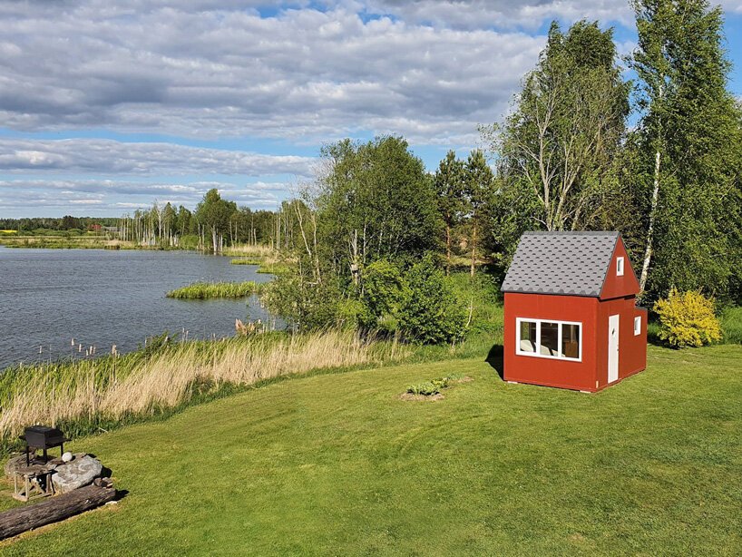 “brette haus”是一座小型预制房屋，仅需三个小时即可展开