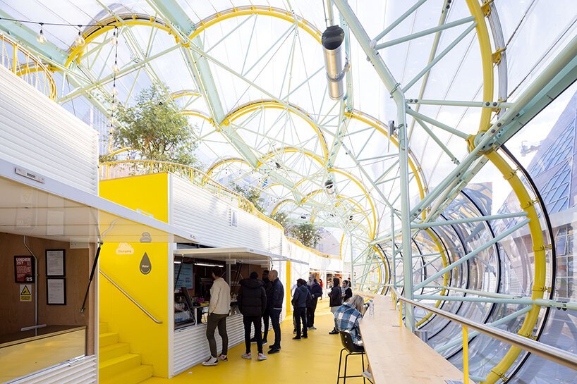 Selgascano 以透明的黄色食品市场提升伦敦设计区的水平