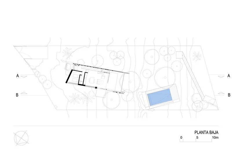 哈维尔·科瓦兰 (javier corvalán) 在设计 keche 住宅时回忆起圣埃克苏佩里 (saint-exupéry) 的巴拉圭之旅