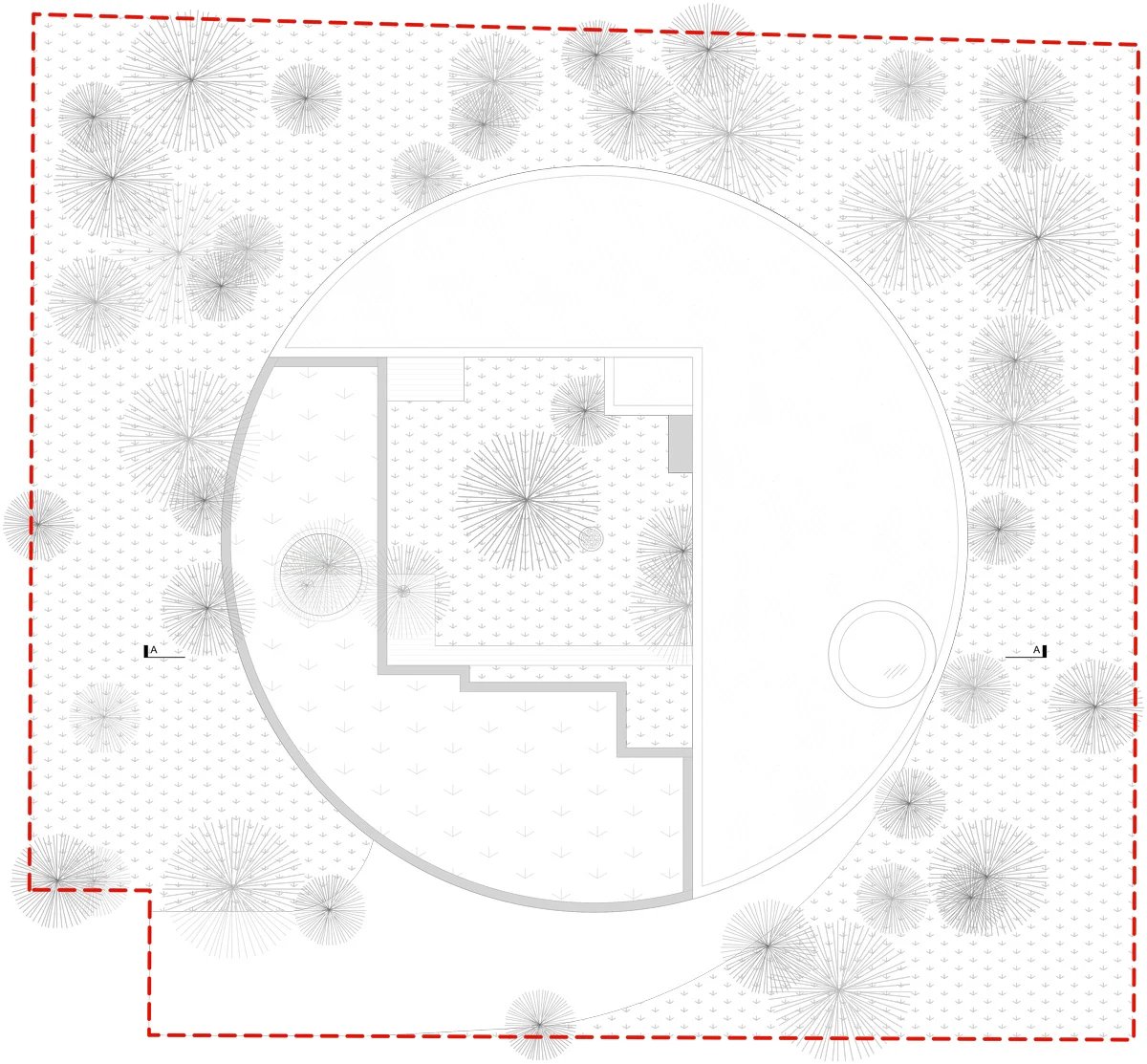 莫比乌斯建筑事务所设计的圆形木屋融入了波兰的松树林环境