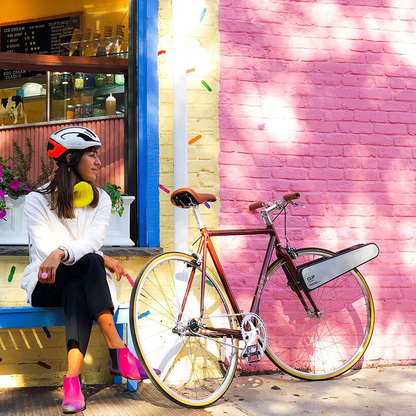 CLIP 是一款便携式电动马达，可将任何自行车变成电动自行车