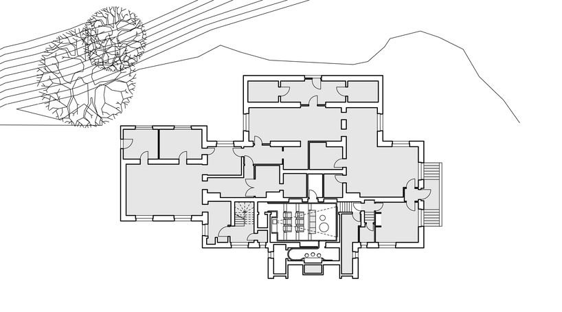 hochdrei 将密斯·凡德罗设计的别墅中的煤窖改造成家庭影院 hochdrei 将密斯·凡德罗设计的别墅中的煤窖改造成家庭影院