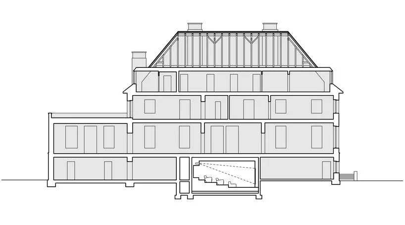 hochdrei 将密斯·凡德罗设计的别墅中的煤窖改造成家庭影院 hochdrei 将密斯·凡德罗设计的别墅中的煤窖改造成家庭影院