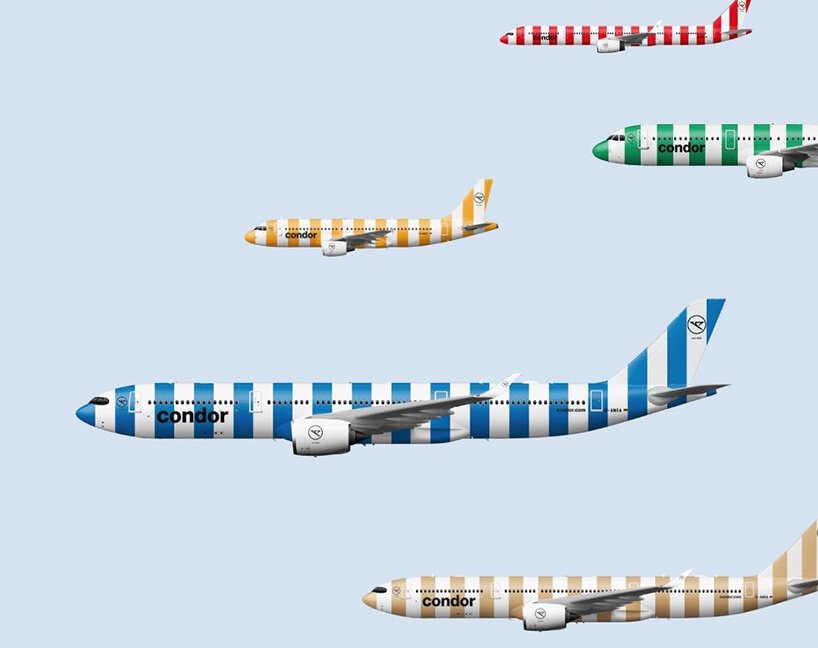 秃鹰推出新飞机涂装,具有沙滩巾般的条纹外观 秃鹰推出新飞机涂装,具有沙滩巾般的条纹外观