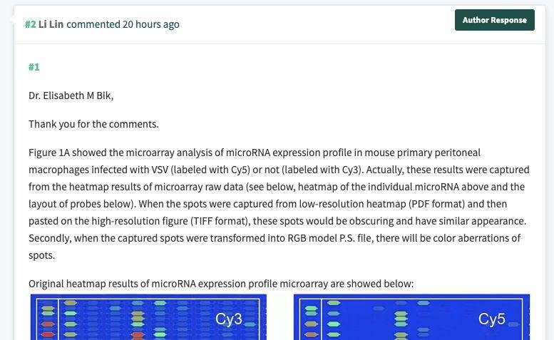 曹雪涛院士今日提供原始图片，已对受质疑的 6 篇论文进行解释