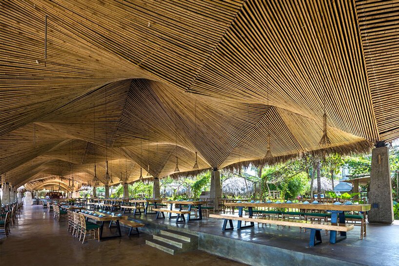 DDconcept 凭借三维竹天花板在越南餐厅中名列前茅 DDconcept 凭借三维竹天花板在越南餐厅中名列前茅