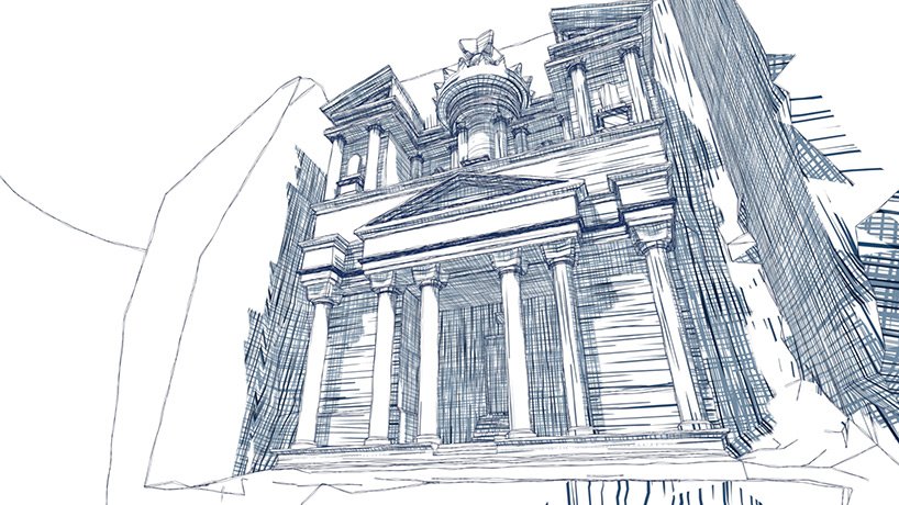 达菲伦敦用手工雕刻的大理石“文明”桌子向古代建筑致敬