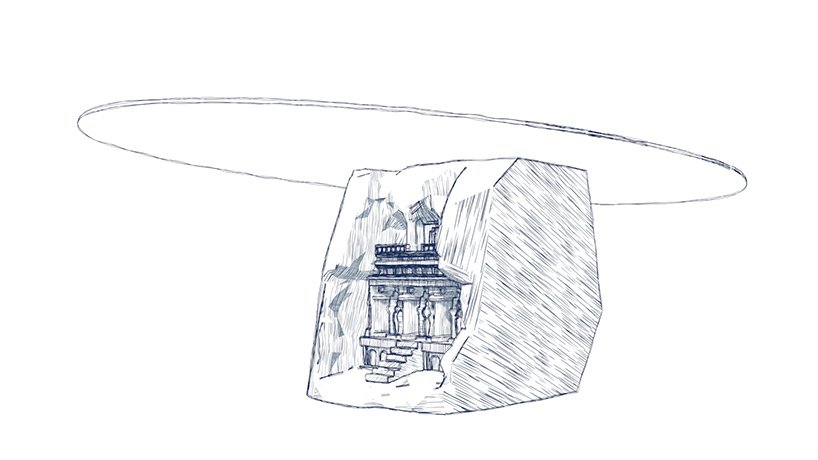 达菲伦敦用手工雕刻的大理石“文明”桌子向古代建筑致敬