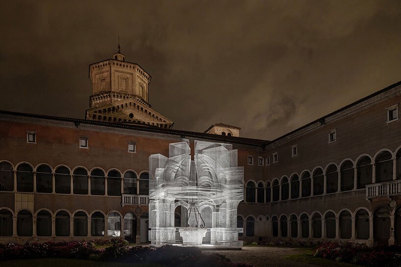 edoardo tresoldi 设想了但丁位于拉维纳的幽灵城堡以及新完成的“骶骨”